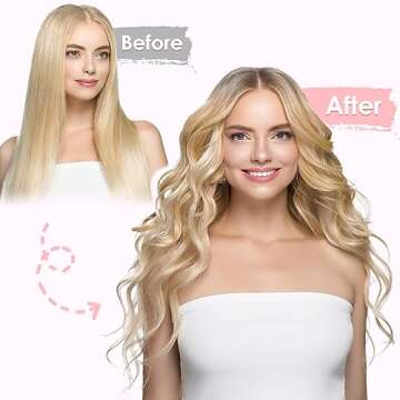 Hair Rollers Set, 29 Pcs Self Grip Heatless Hair Curlers Styling Tools Hair Rollers for Blowout Look for Long Hair DIY Rollers Hair Curlers