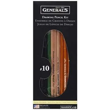 General Pencil Drawing Pencil Kit, 10 -Piece