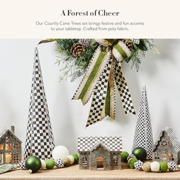 Mackenzie-Childs Charming Tabletop Christmas Trees for Decor