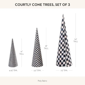 Mackenzie-Childs Charming Tabletop Christmas Trees for Decor