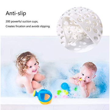 Mantto Nonslip Bath Mat for Safe, Comfortable Showering