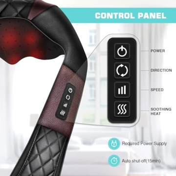 Neck Massager with Heat for Pain Relief - Shiatsu Comfort
