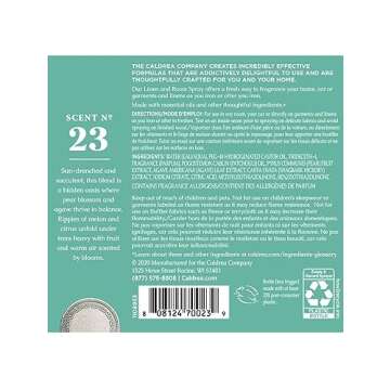 Caldrea Linen and Room Spray Air Freshener, Made with Essential Oils, Plant-Derived and Other Though...