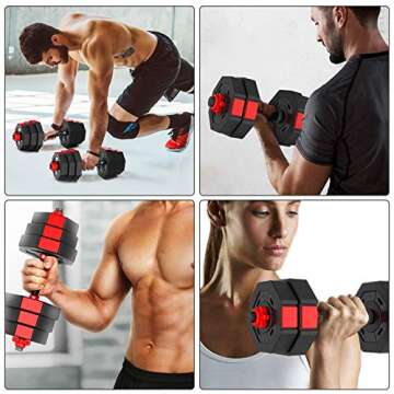 wolfyok Adjustable Dumbbell Set for Home Fitness