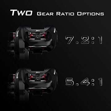 KastKing Royale Legend II Baitcasting Reels, Gear Ratio 7.2:1, Right Handed Fishing Reel