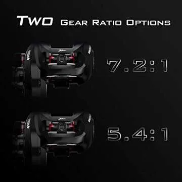 KastKing Royale Legend II Baitcasting Reels, Gear Ratio 7.2:1, Right Handed Fishing Reel