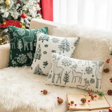 COSIBONO Christmas Tree Pillow Covers for Holiday Decor