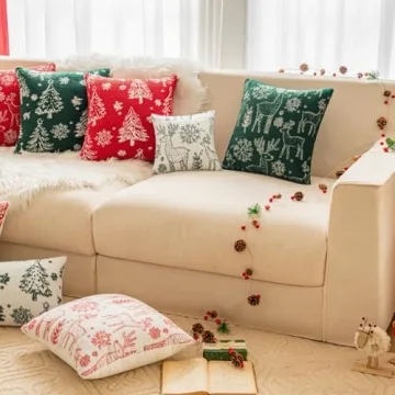 COSIBONO Christmas Tree Pillow Covers for Holiday Decor