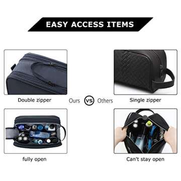 BAGSMART Men’s Toiletry Bag | Water-resistant Travel Organizer