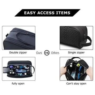 BAGSMART Men’s Toiletry Bag | Water-resistant Travel Organizer