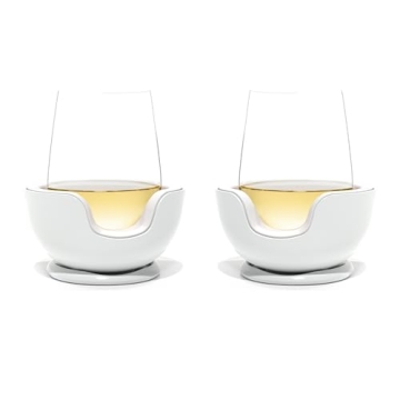 VoChill Stemless Wine Glass Chiller | Keep the Chill In Your Glass | New Wine Accessory | Separable ...