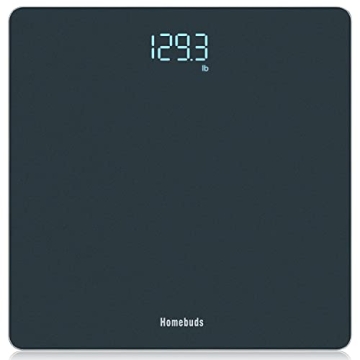 Homebuds Digital Bathroom Scale: High Precision LED Display & Sleek Design