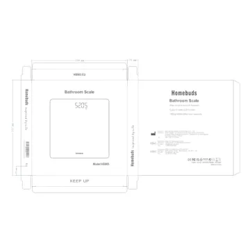 Homebuds Digital Bathroom Scale High Precision LED Display