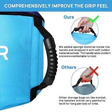 4 Pack Waterproof RV Hose Storage Bags, RV Accessories for Inside, RV Utility Bag for 4 Colors Organization, Store Your Fresh Water Sewer Hoses Electrical Cords & Accessories with Our RV Storage Bag