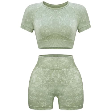 Stylish OLCHEE Women's Seamless Two Piece Workout Sets