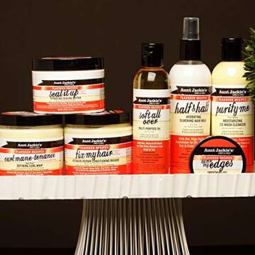 Aunt Jackie's Flaxseed Recipes Fix My Hair, Intensive Repair Conditioning Masque, Helps Prevent and Repair Damaged Hair, 15 Ounce jar