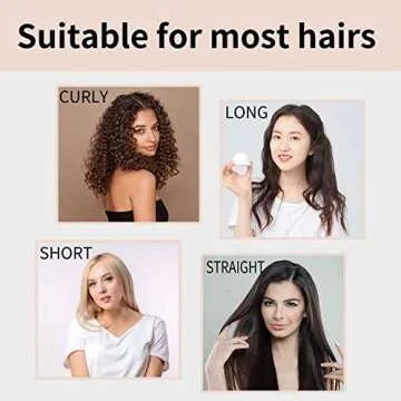 Hair Rollers for Heatless Overnight Curls - Soft Rubber Curling Rod Headband and Hair Claw Clip Set - Satin Pink