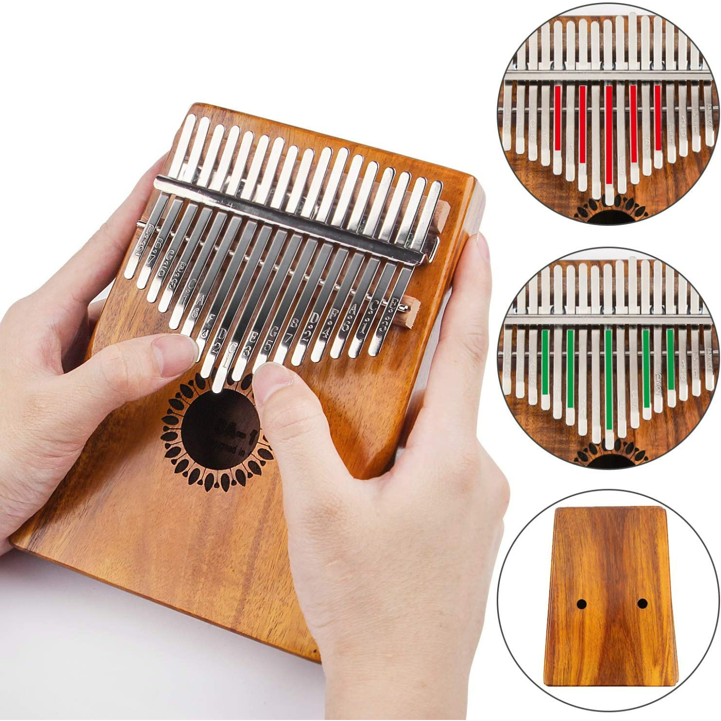 Newlam 17-Key Kalimba Thumb Piano for All Ages