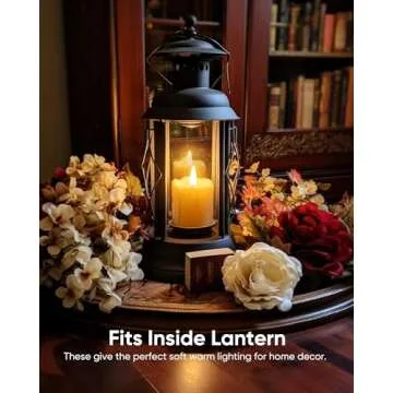 Homemory 2" x 2" Timer Remote Control Flickering Flameless Votive Candles, Realistic Battery Operated Candles, 6Pack 3D Wick Electric Fake Candles for Christmas, Wedding, Home Decorations