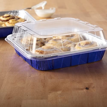 Reynolds Aluminum Baking Pans with Snug Lids, 8x8 Inches