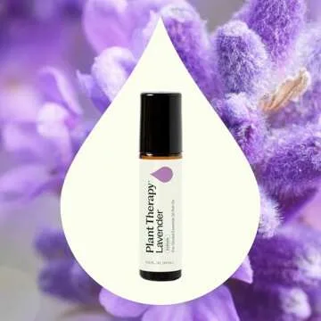 Plant Therapy Lavender Essential Oil 100% Pure, Pre-Diluted Roll-On, Natural Aromatherapy, Therapeutic Grade 10 mL (1/3 oz)