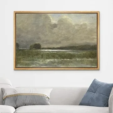 wall26 Framed Canvas Print Storm Cloud Landscape Art