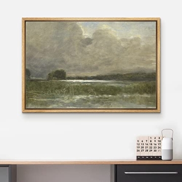 wall26 Framed Canvas Print Storm Cloud Landscape Art