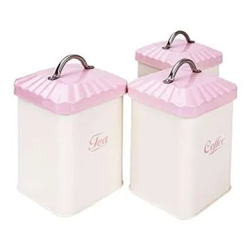 X649 Pink Vintage Bread Bin | Retro Kitchen Gift Set