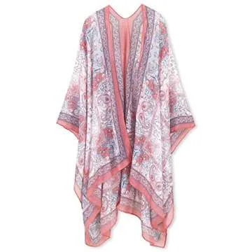Moss Rose Summer Kimono Cover Up for Women