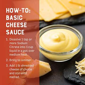 Judee’s Sodium Citrate - 100% Non-GMO, Keto-Friendly - Gluten-Free and Nut-Free - Food Grade - Great for Molecular Gastronomy Cooking - Emulsifier for Cheese Sauce - Serves as Preservative