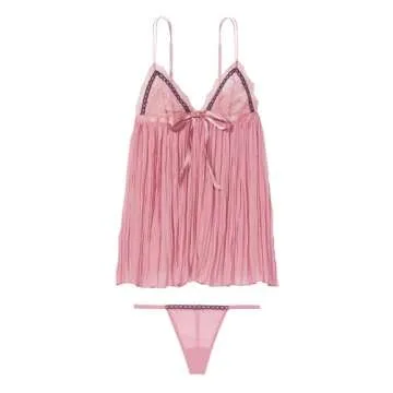 Victoria's Secret Pleated Babydoll, Dusk Mauve, Small