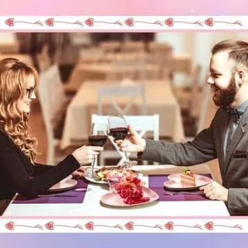 Suclain Heart Shaped Plates Set for Romantic Occasions