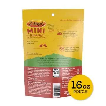 Zuke’s Mini Naturals Dog Training Treats for Dogs of All Sizes, Pet Treats made with Real Duck, 16 oz. Resealable Pouch - 16 oz. Bag