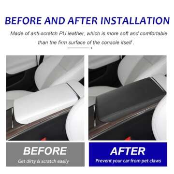 Luxurious DEYTOP Armrest Cover for Tesla Model X/S