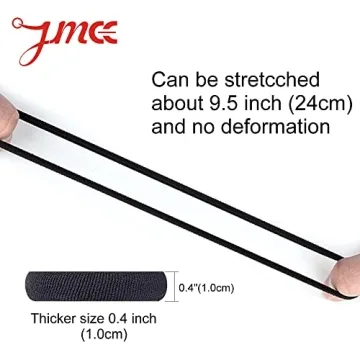 J-MEE Seamless Cotton Hair Bands 100PCS for No Damage Style