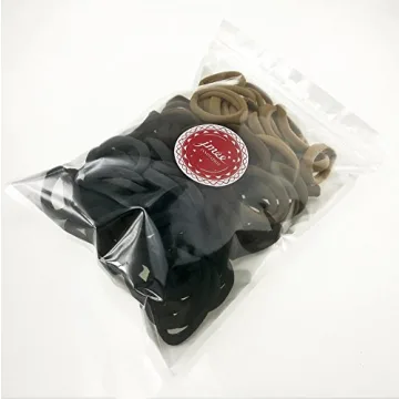 J-MEE Seamless Cotton Hair Bands 100PCS for No Damage Style