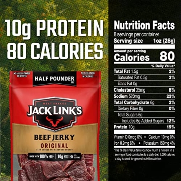 Jack Link's Original Beef Jerky - Protein-Rich Snack