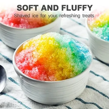 Choxila Shaved Ice Machine Snow Cone Machine - Portable Crusher with Free Cube Trays - BPA Free