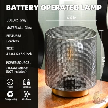 MJ PREMIER Battery Operated Lamp with Timer for Any Occasion