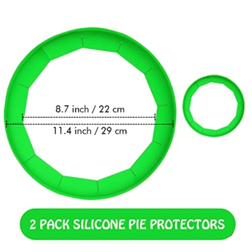 Adjustable Silicone Pie Crust Shields for Perfect Baking