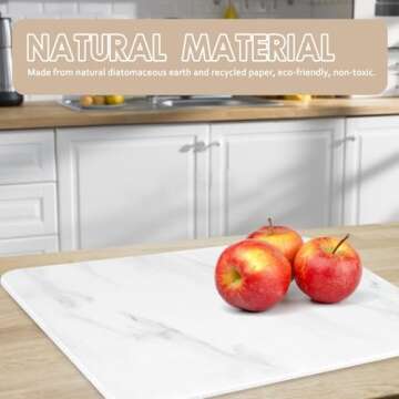 Stone Dish Drying Mat - Eco-Friendly Quick Drying Solution