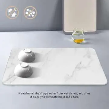 Stone Dish Drying Mat - Eco-Friendly Quick Drying Solution