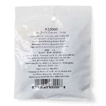 Proclaim Rubber Bands Black 200 Count for Organization