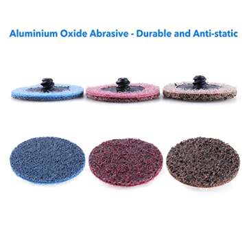 LotFancy 2 Inch Sanding Discs - 46PCS Assorted Pack for Die Grinder