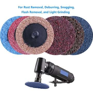 LotFancy 2 Inch Sanding Discs for Die Grinder, 46PCS