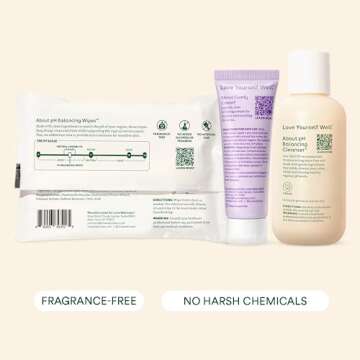 Love Wellness Comfy Cream, pH Balancing Cleanser & Wipes | Vulva Moisturizer, Feminine Wipes & Wash ...
