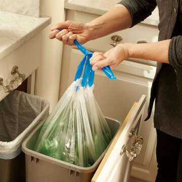 Hefty Clear Trash Bags 30 Gallon 36 Count - Durable and Secure