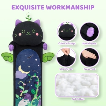 Mewaii Long Cat Plush - Kawaii Black Cat Body Pillow
