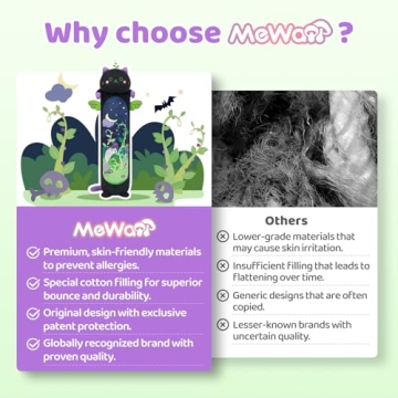 Mewaii Long Cat Plush - Kawaii Black Cat Body Pillow