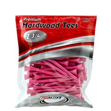 ProActive Sports 2 3/4-Inch Tees - Durable Golf Tees (100 Count)